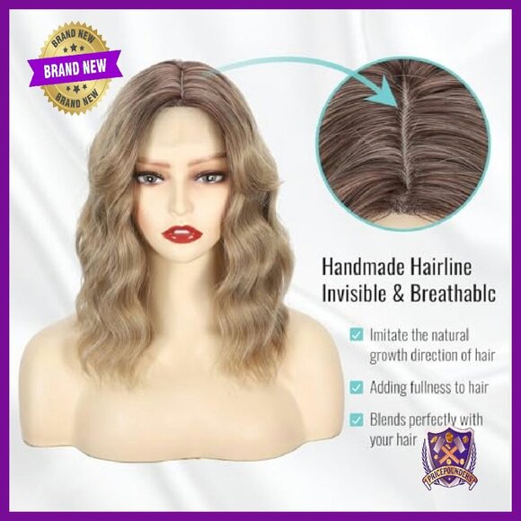 Synthetic Hair Topper with Bangs for Thinning Hair - Instant Volume